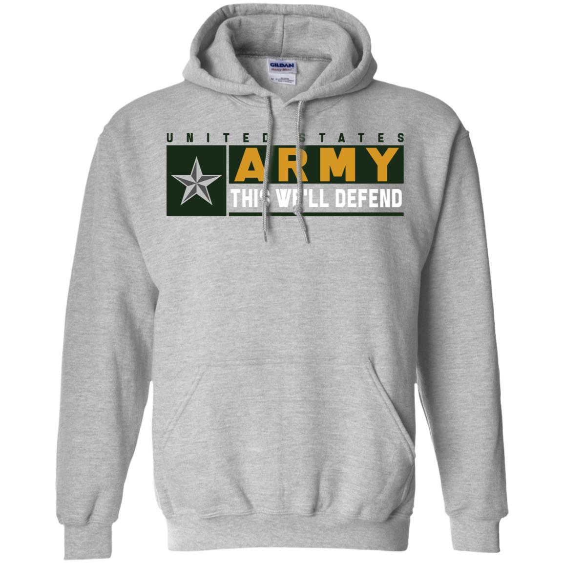 US Army O-7 This We Will Defend Long Sleeve - Pullover Hoodie-TShirt-Army-Veterans Nation