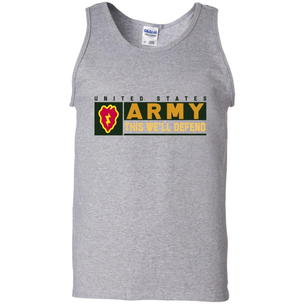 US Army 25th Infantry Division- This We'll Defend T-Shirt On Front For Men-TShirt-Army-Veterans Nation