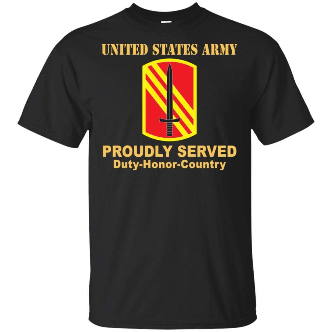 US ARMY 113 SUSTAINMENT BRIGADE- Proudly Served T-Shirt On Front For Men-TShirt-Army-Veterans Nation
