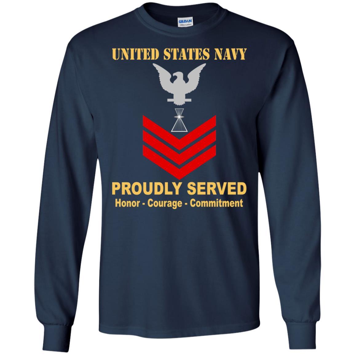U.S Navy Aviation Photographer's Mate PH E-6 Rating Badges Proudly Served T-Shirt For Men On Front-TShirt-Navy-Veterans Nation