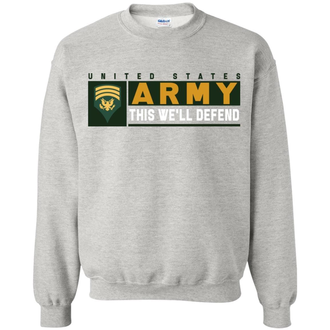 US Army E-7 SPC This We Will Defend Long Sleeve - Pullover Hoodie-TShirt-Army-Veterans Nation