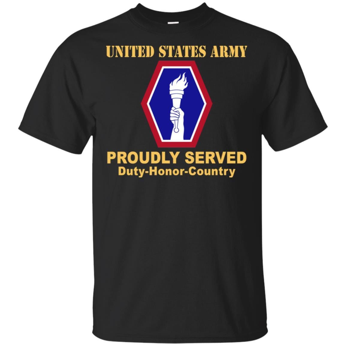 US ARMY 442 INFANTRY REGIMENT- Proudly Served T-Shirt On Front For Men-TShirt-Army-Veterans Nation