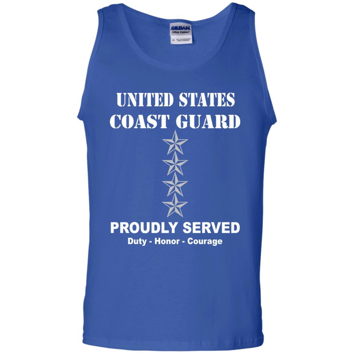 US Coast Guard O-10 Admiral O10 ADM Flag Officer Men Front USCG T Shirt-TShirt-USCG-Veterans Nation