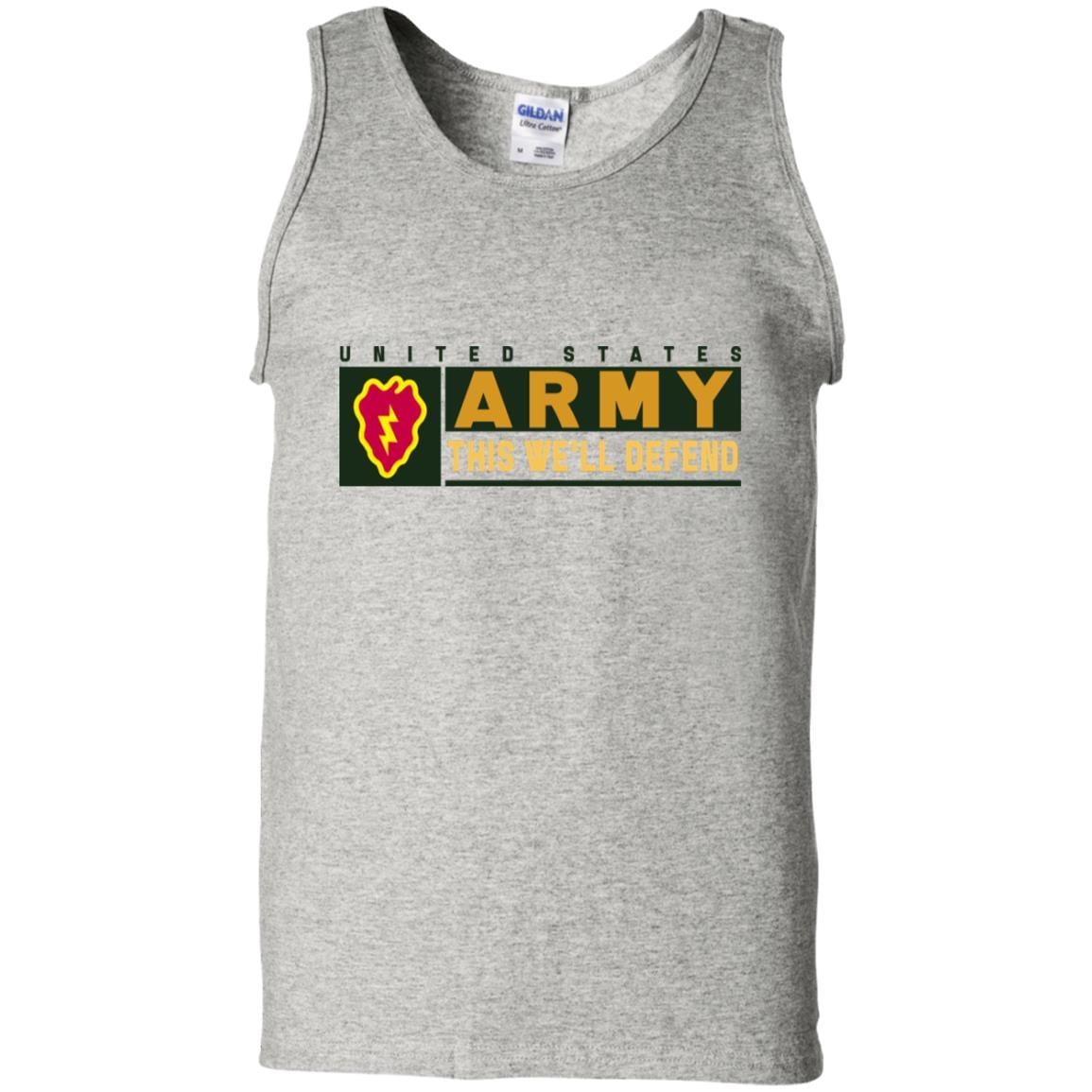 US Army 25th Infantry Division- This We'll Defend T-Shirt On Front For Men-TShirt-Army-Veterans Nation