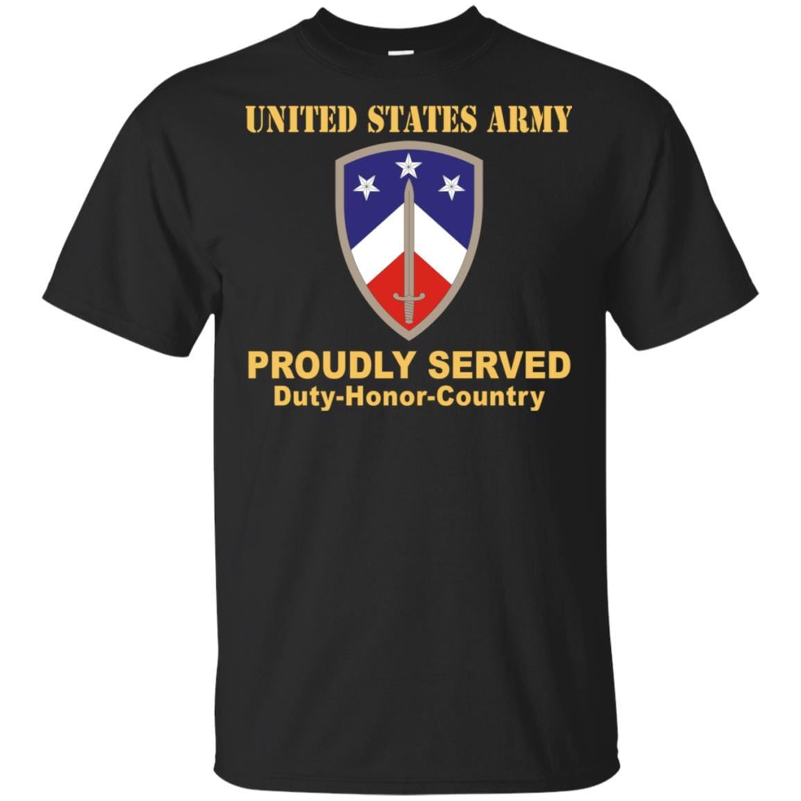 US ARMY 230 SUSTAINMENT BRIGADE- Proudly Served T-Shirt On Front For Men-TShirt-Army-Veterans Nation