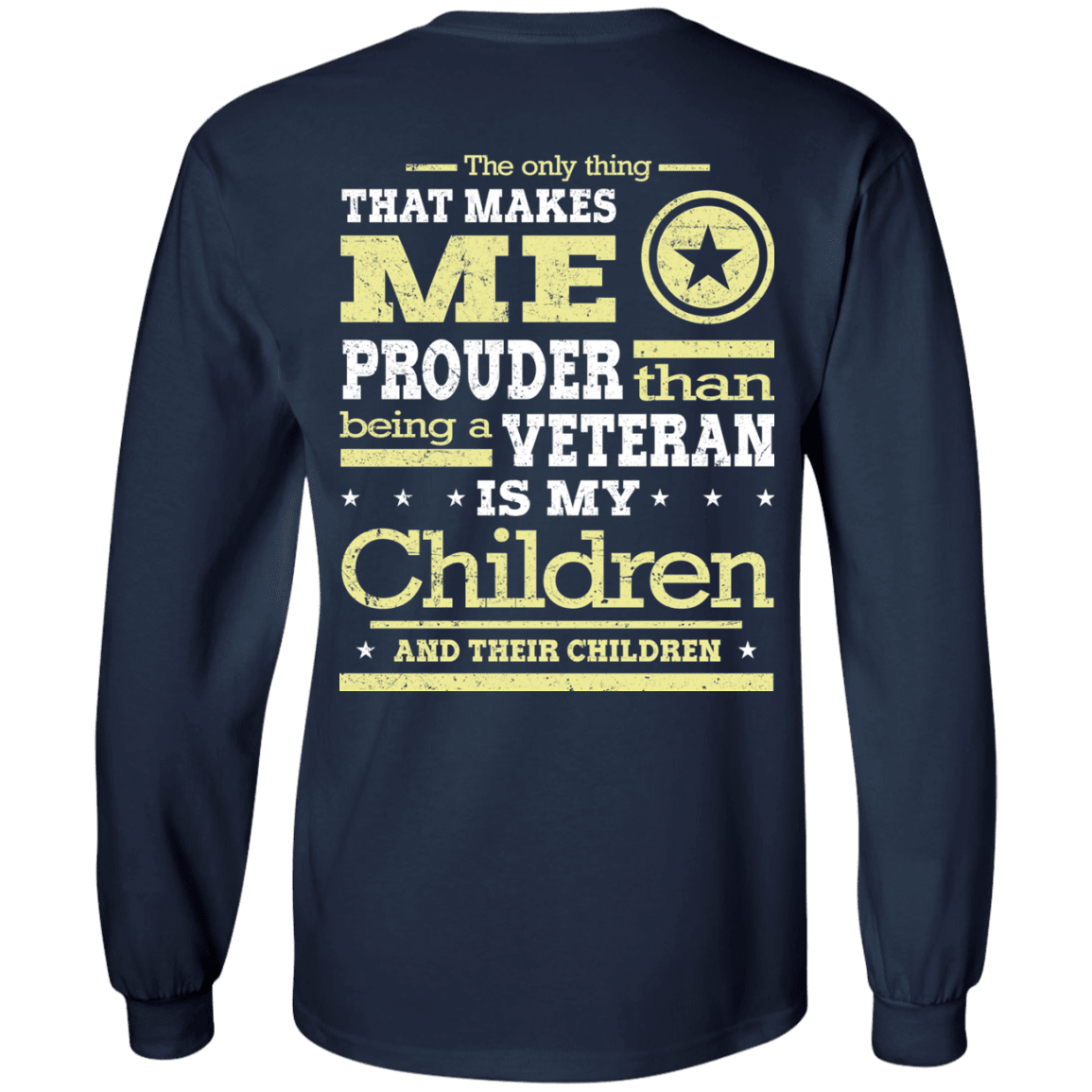 Military T-Shirt "Proud Children's Vetereran Mom Back"-TShirt-General-Veterans Nation