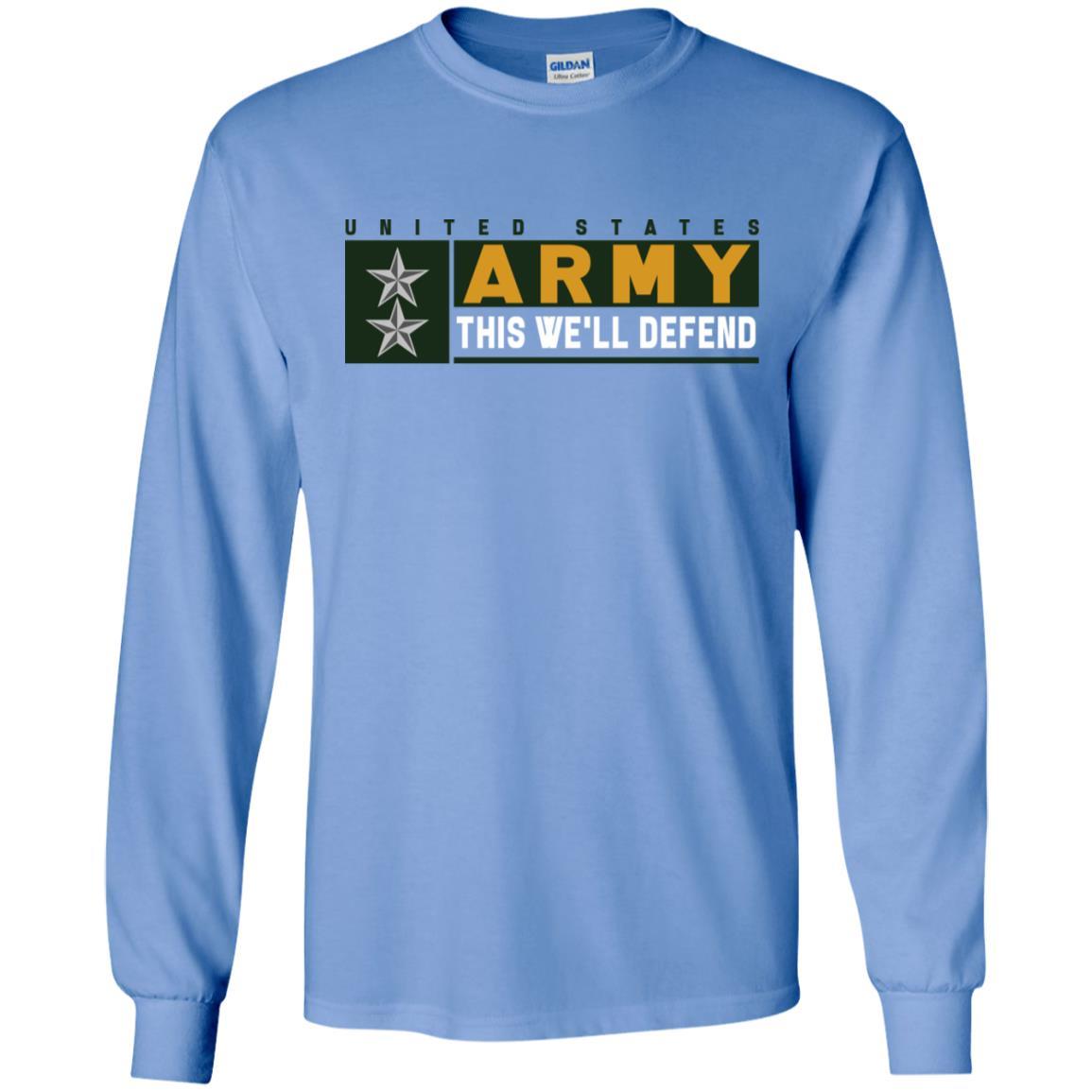 US Army O-8 This We Will Defend Long Sleeve - Pullover Hoodie-TShirt-Army-Veterans Nation
