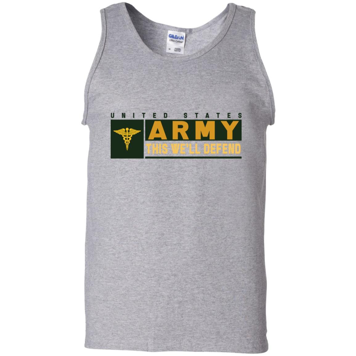 US Army Medical Corps- This We'll Defend T-Shirt On Front For Men-TShirt-Army-Veterans Nation