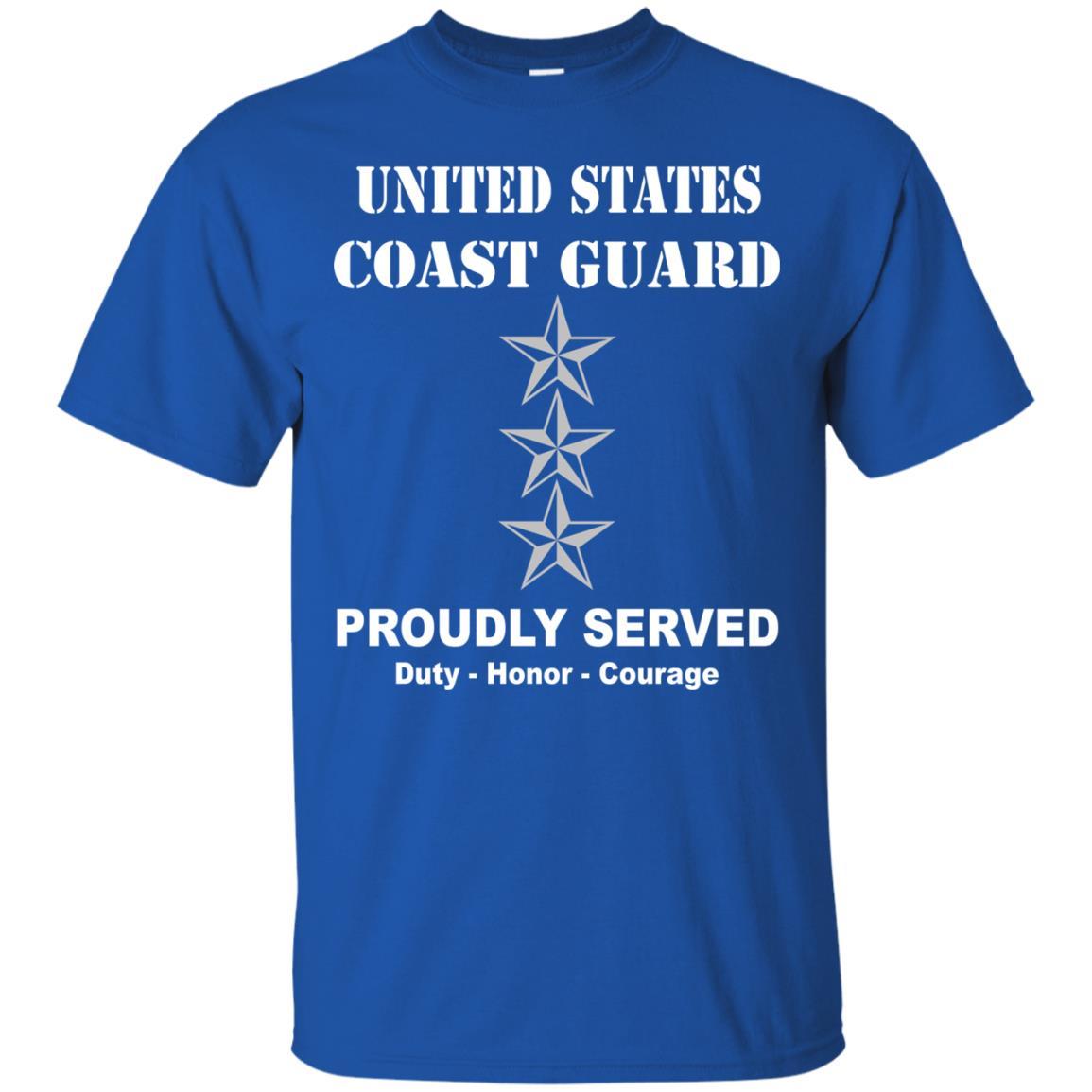 US Coast Guard O-9 Vice Admiral O9 VADM Flag Officer Men Front USCG T Shirt-TShirt-USCG-Veterans Nation