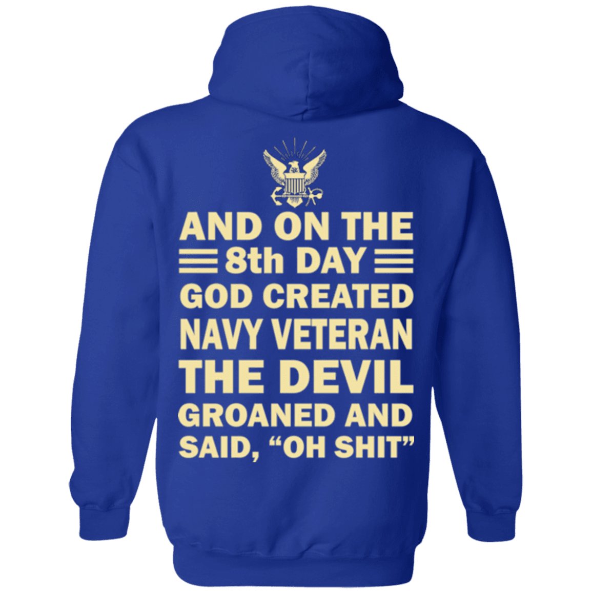 Military T-Shirt "God Created Navy Veteran"-TShirt-General-Veterans Nation