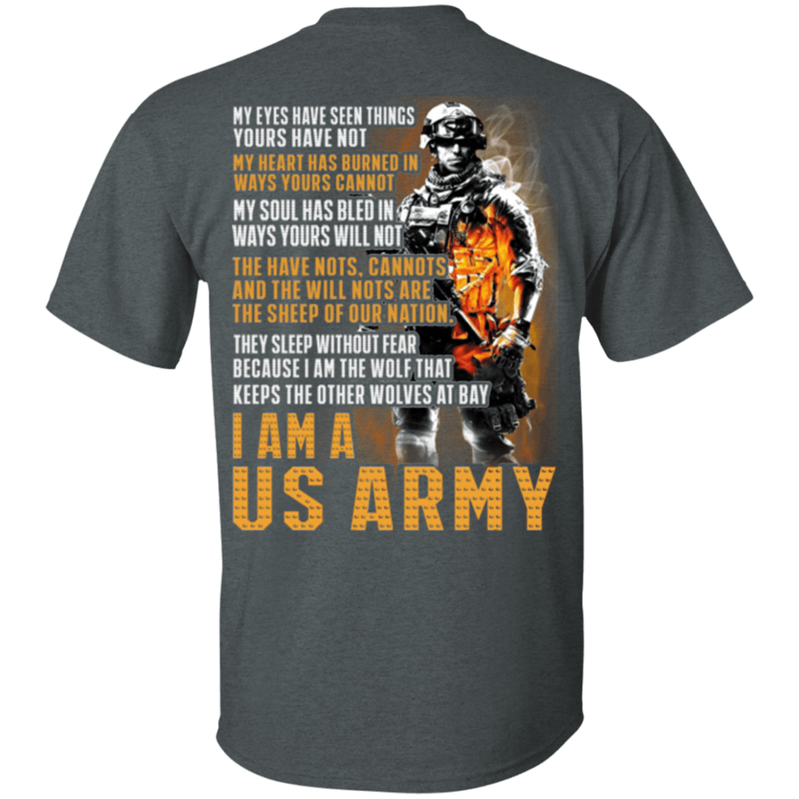I Am A US ARMY T Shirt-TShirt-Army-Veterans Nation