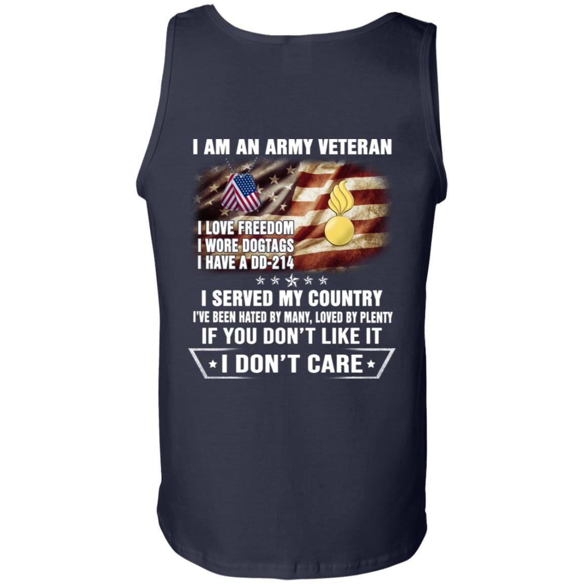 T-Shirt "I Am An Army Ordnance Corps Veteran" On Back-TShirt-Army-Veterans Nation