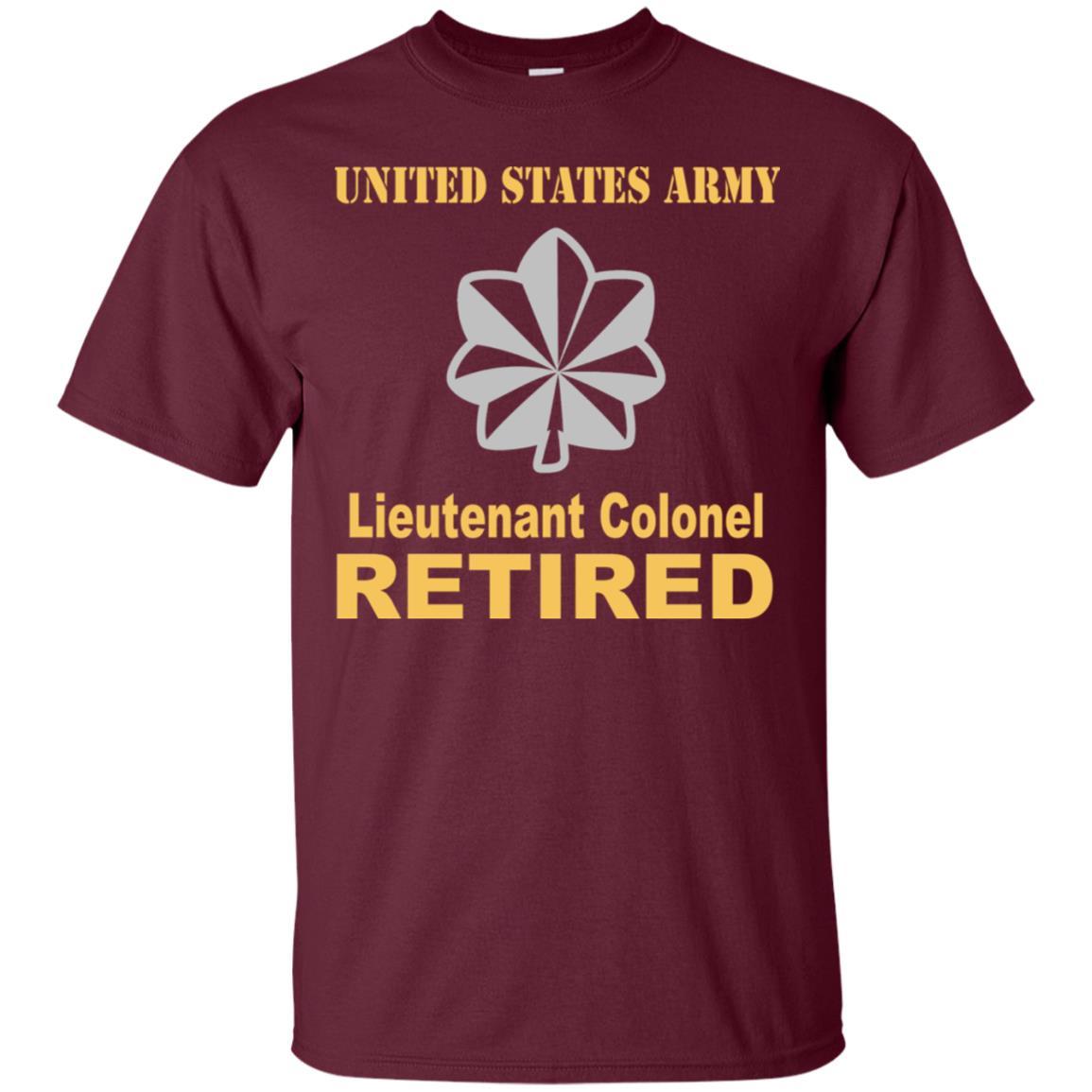 US Army O-5 Lieutenant Colonel O5 LTC Field Officer Retired Men T Shirt On Front-TShirt-Army-Veterans Nation