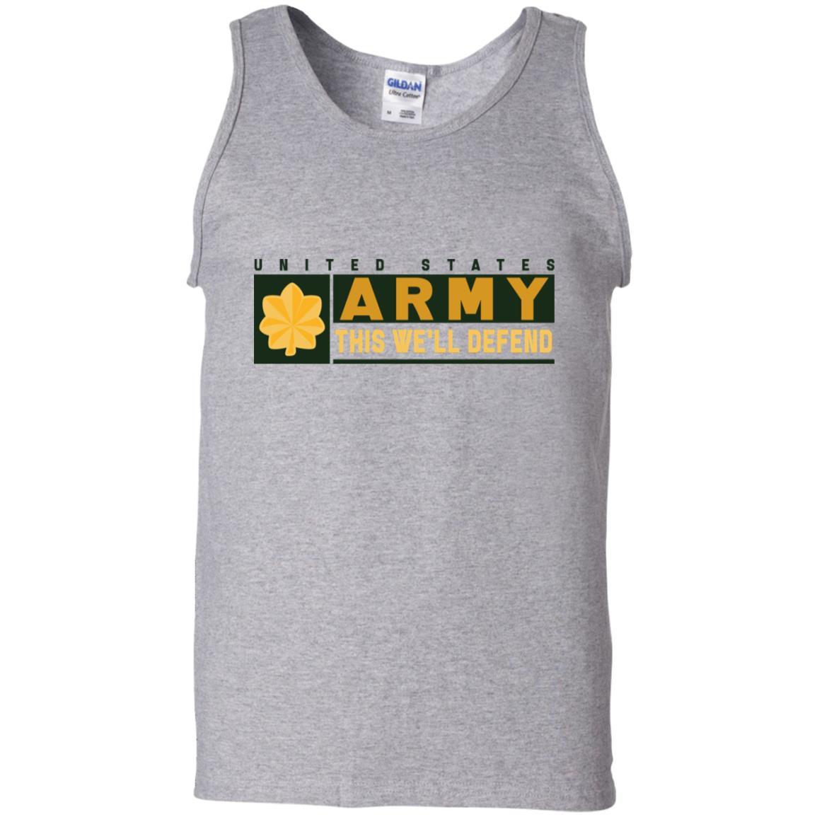 US Army O-4 This We Will Defend T-Shirt On Front For Men-TShirt-Army-Veterans Nation