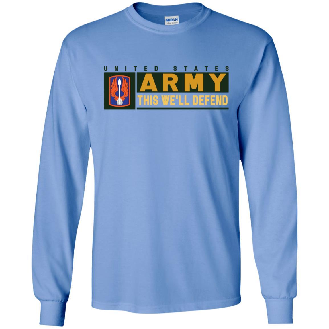 US Army 18TH AVIATION BRIGADE- This We'll Defend T-Shirt On Front For Men-TShirt-Army-Veterans Nation