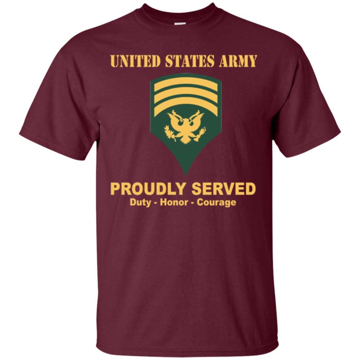US Army E-7 SPC E7 Specialist Ranks Men Front Shirt US Army Rank-TShirt-Army-Veterans Nation