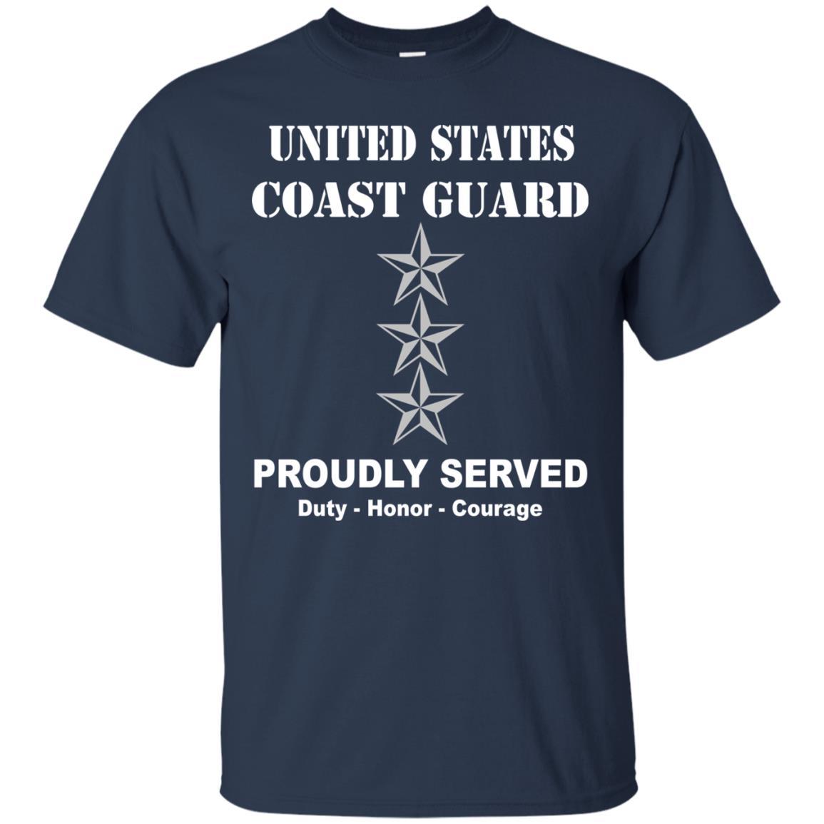 US Coast Guard O-9 Vice Admiral O9 VADM Flag Officer Men Front USCG T Shirt-TShirt-USCG-Veterans Nation