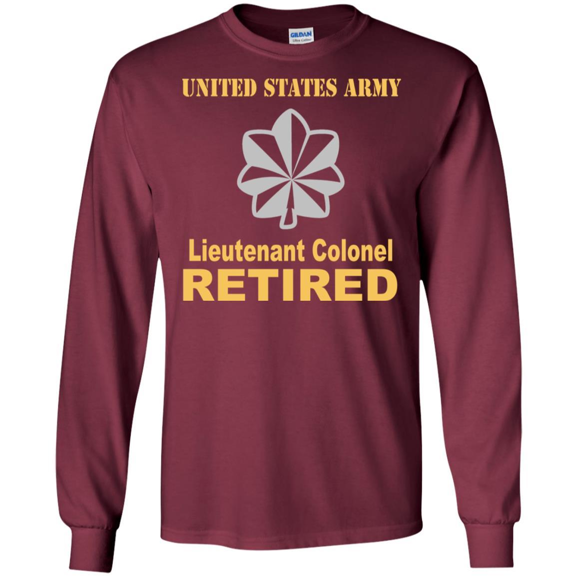 US Army O-5 Lieutenant Colonel O5 LTC Field Officer Retired Men T Shirt On Front-TShirt-Army-Veterans Nation