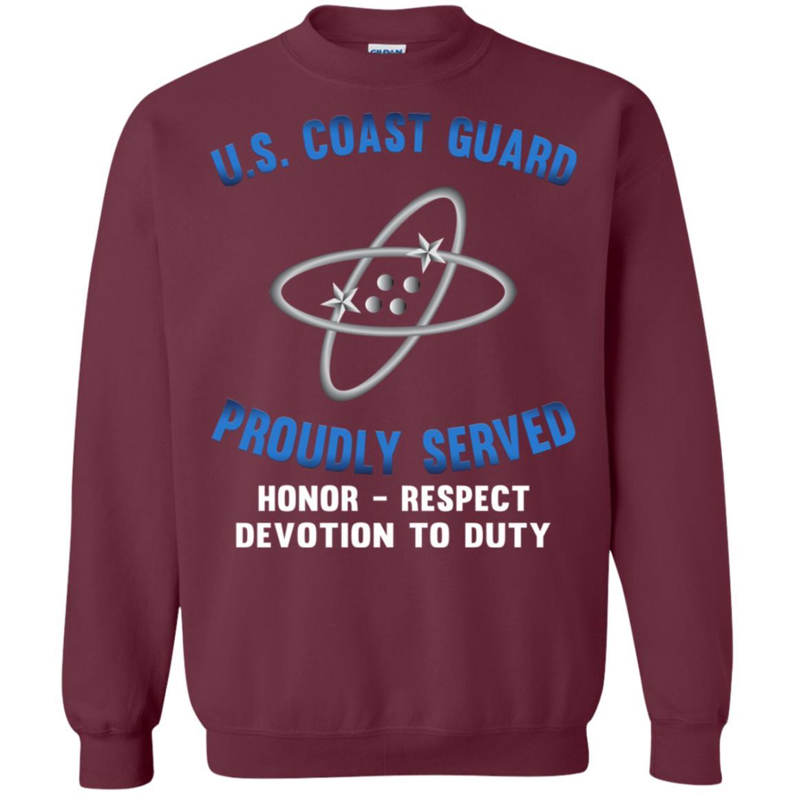 US Coast Guard Electronics Technician ET Logo Proudly Served T-Shirt For Men On Front-TShirt-USCG-Veterans Nation
