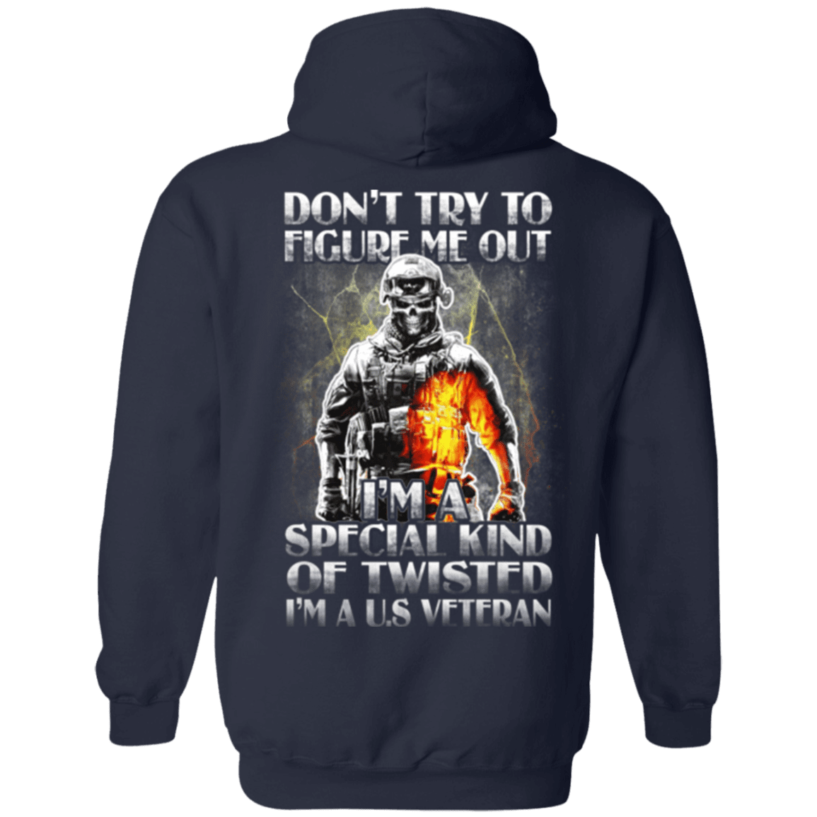 Military T-Shirt "Don't Try to Figure Me Out - I'm A US Veteran"-TShirt-General-Veterans Nation