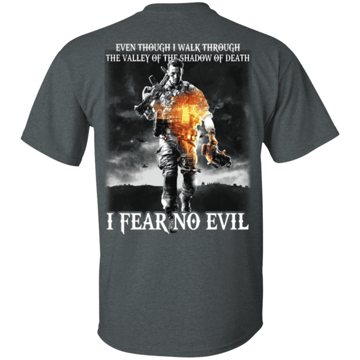 Military T-Shirt "Veteran - I Fear No Evil"-TShirt-General-Veterans Nation