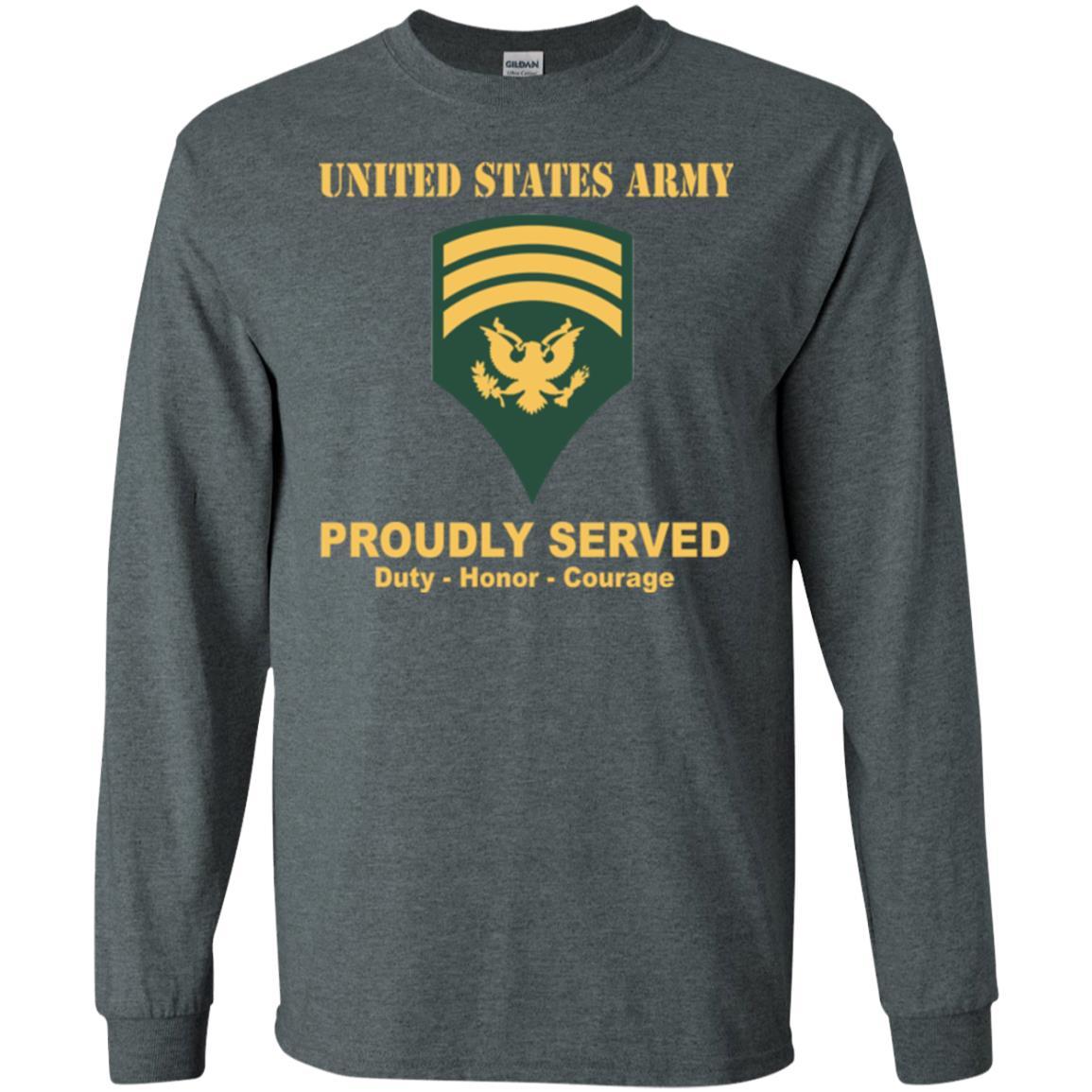 US Army E-7 SPC E7 Specialist Ranks Men Front Shirt US Army Rank-TShirt-Army-Veterans Nation