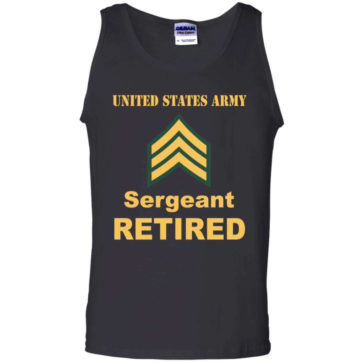 US Army E-5 Sergeant E5 SGT Noncommissioned Officer Reired Men T Shirt On Front-TShirt-Army-Veterans Nation