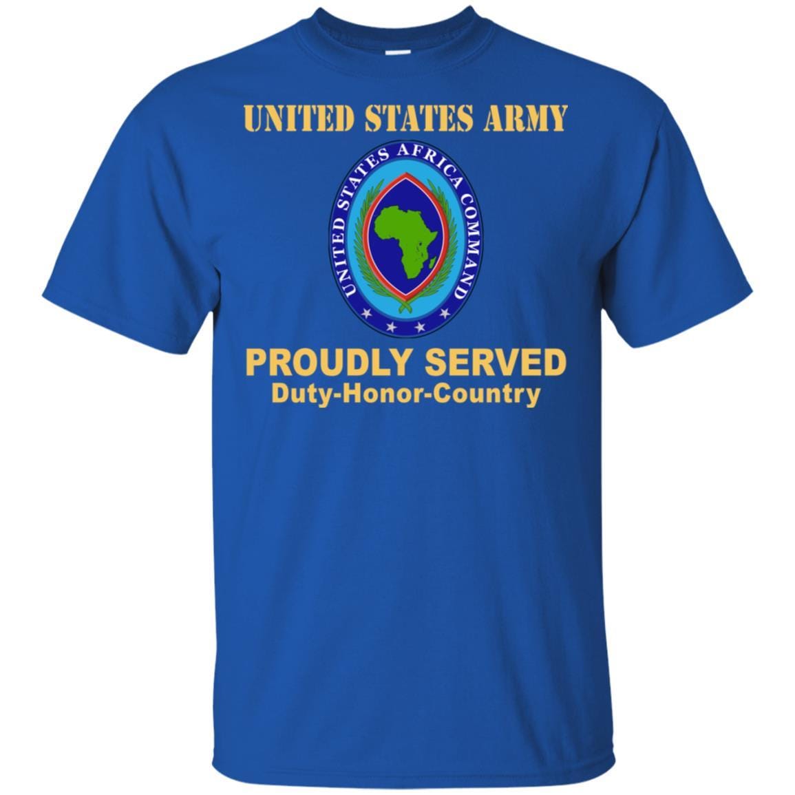 US ARMY AFRICA COMMAND- Proudly Served T-Shirt On Front For Men-TShirt-Army-Veterans Nation
