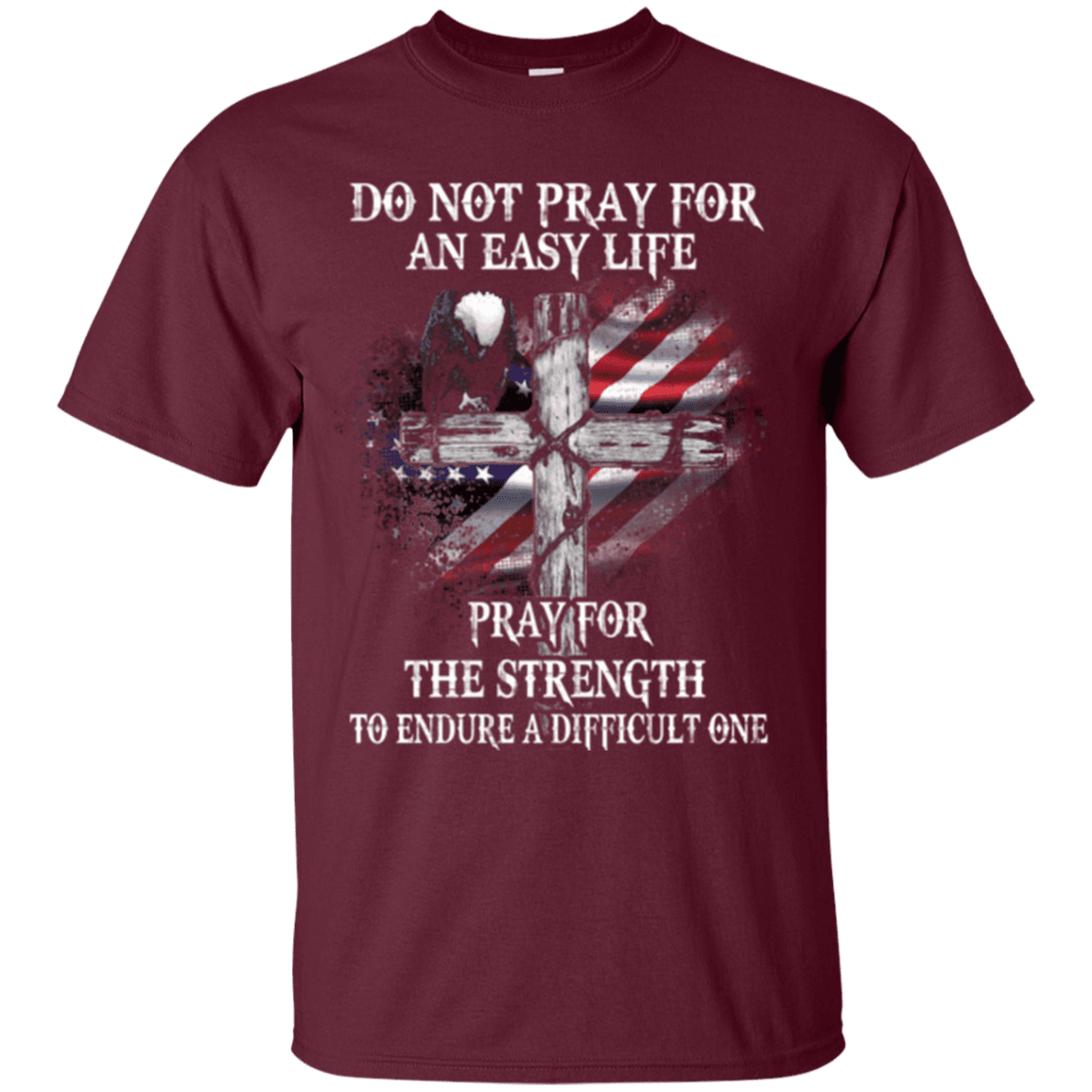 Military T-Shirt "Veteran Pray"-TShirt-General-Veterans Nation