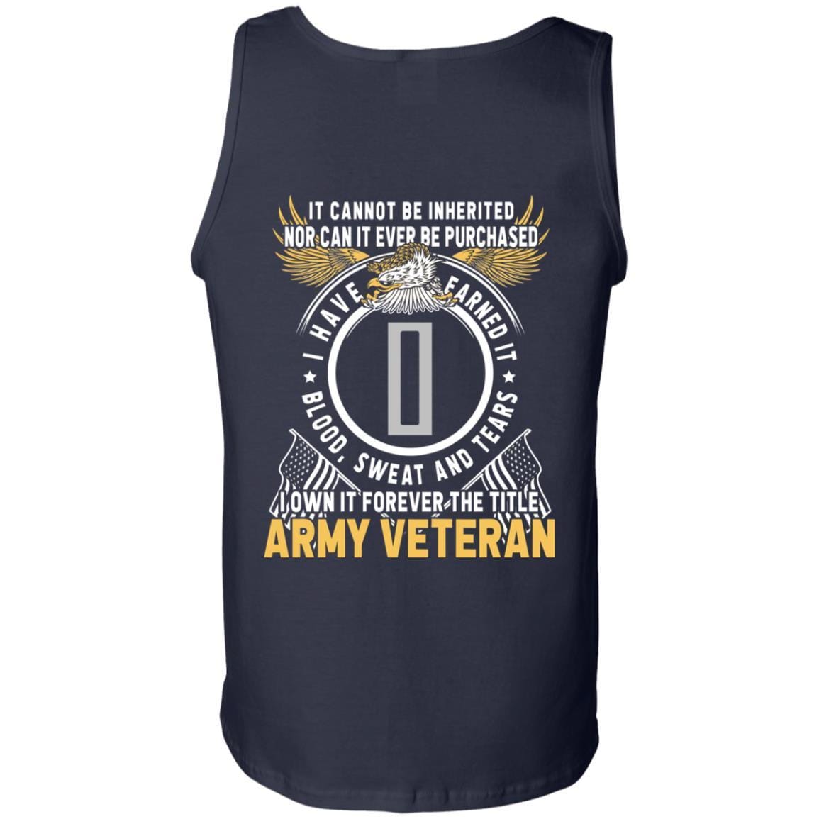 US Army W-5 Chief Warrant Officer 5 W5 CW5 Warrant Officer Ranks T-Shirt For Men On Back-TShirt-Army-Veterans Nation
