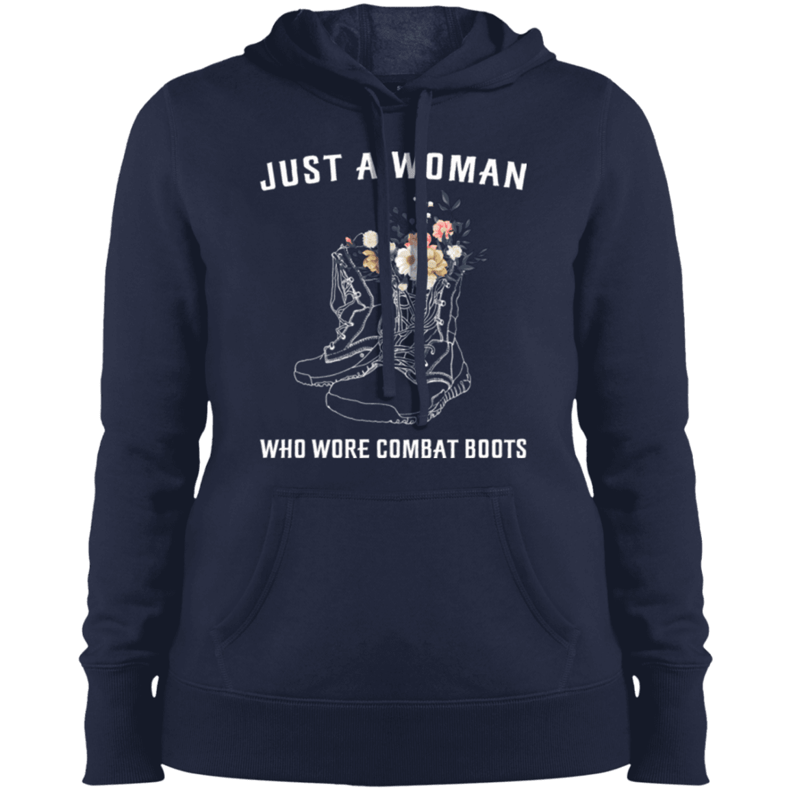Military T-Shirt "Just A Woman Who More Combat Boots"-TShirt-General-Veterans Nation