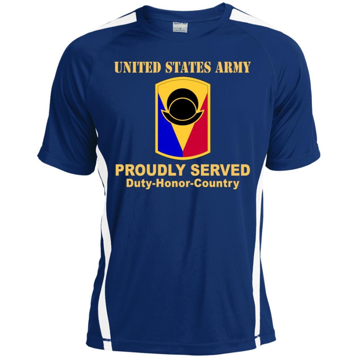 US ARMY 53RD INFANTRY BRIGADE COMBAT TEAM - Proudly Served T-Shirt On Front For Men-TShirt-Army-Veterans Nation