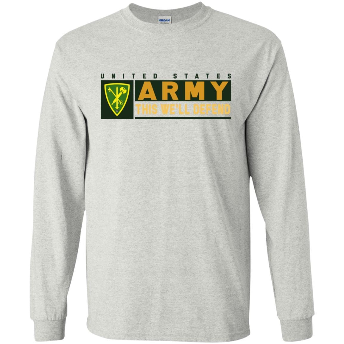 US Army 42ND MILITARY POLICE BRIGADE- This We'll Defend T-Shirt On Front For Men-TShirt-Army-Veterans Nation