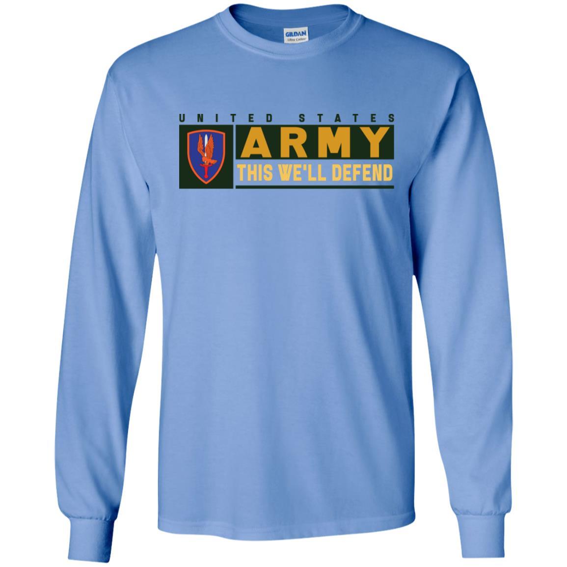 US Army 1ST AVIATION BRIGADE- This We'll Defend T-Shirt On Front For Men-TShirt-Army-Veterans Nation