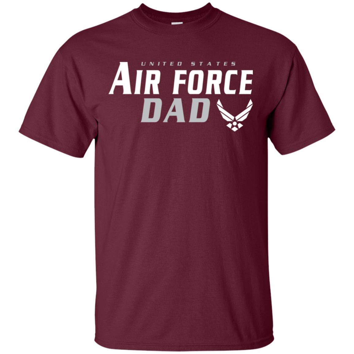 US Air Force Dad T-Shirt On Front-TShirt-USAF-Veterans Nation