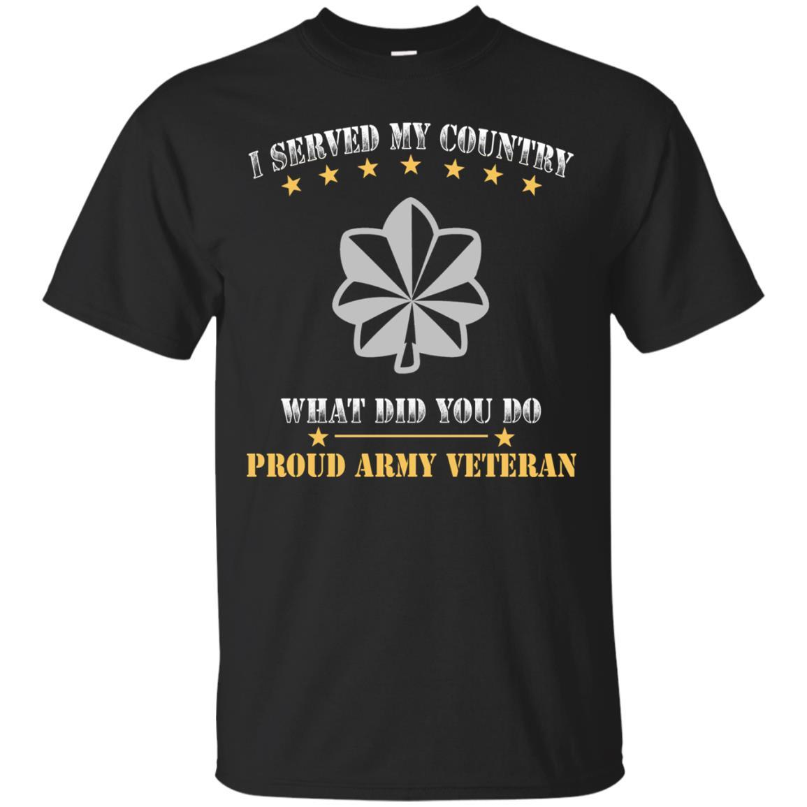 US Army O-5 Lieutenant Colonel O5 LTC Field Officer Ranks Men Front T Shirt - Proud US Army Veteran-TShirt-Army-Veterans Nation