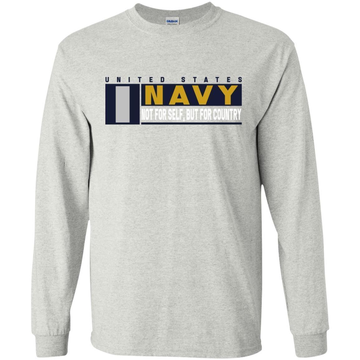 US Navy O-2 Lieutenant Junior Grade O2 LTJG Not For Self, But For Country Long Sleeve - Pullover Hoodie-TShirt-Navy-Veterans Nation