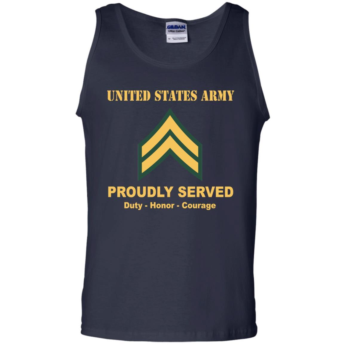 US Army E-4 Corporal E4 CPL Noncommissioned Officer Ranks Men Front Shirt US Army Rank-TShirt-Army-Veterans Nation