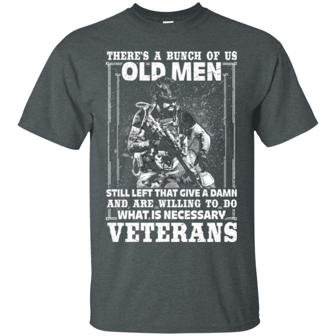 Military T-Shirt "OLD VETERAN ARE WILLING TO DO"-TShirt-General-Veterans Nation