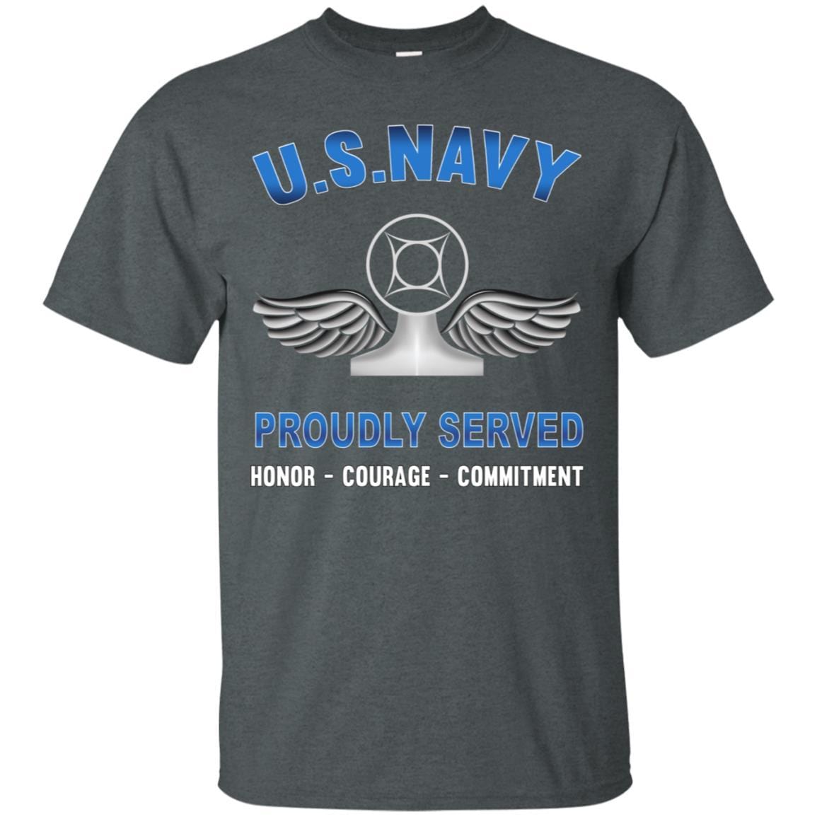 Navy Air Traffic Controller Navy AC - Proudly Served T-Shirt For Men On Front-TShirt-Navy-Veterans Nation