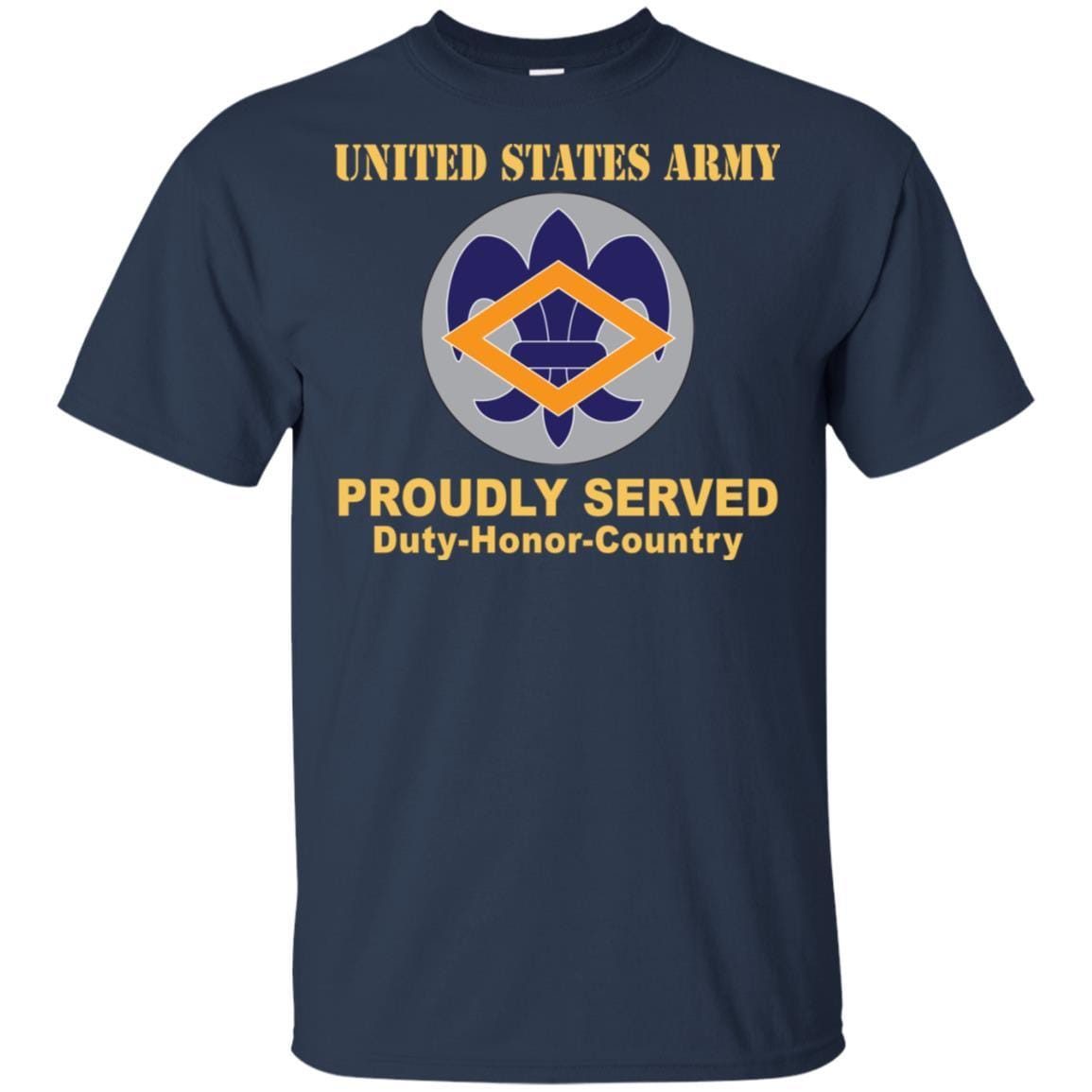 US ARMY 336TH FINANCE CENTER- Proudly Served T-Shirt On Front For Men-TShirt-Army-Veterans Nation