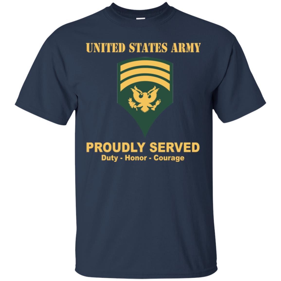 US Army E-7 SPC E7 Specialist Ranks Men Front Shirt US Army Rank-TShirt-Army-Veterans Nation