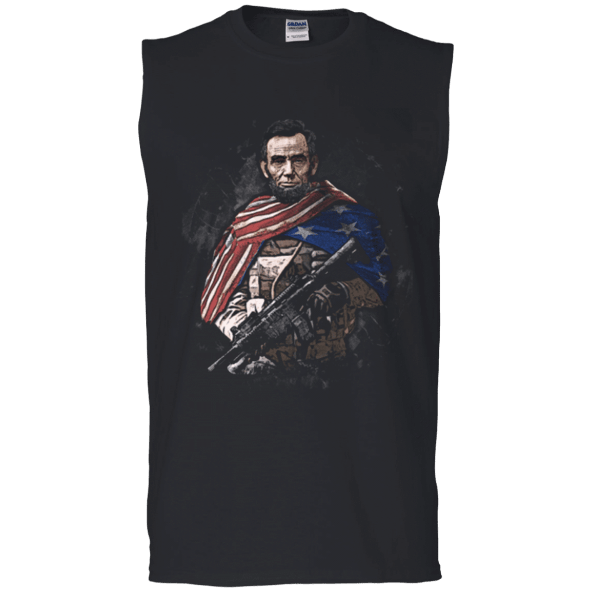 Military T-Shirt "Independent Day - Abraham Lincoln Soldier Presidents"-TShirt-General-Veterans Nation