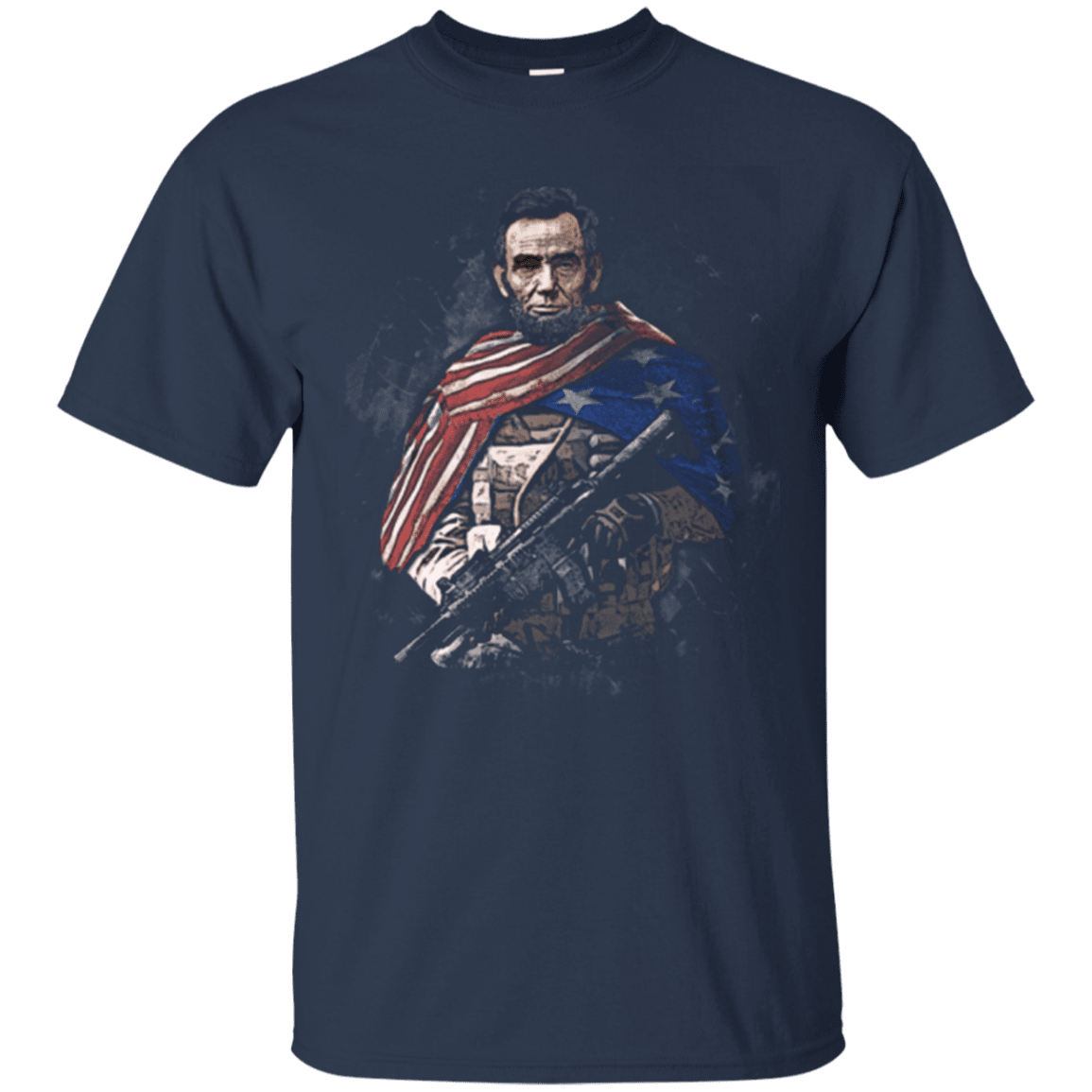 Military T-Shirt "Independent Day - Abraham Lincoln Soldier Presidents"-TShirt-General-Veterans Nation