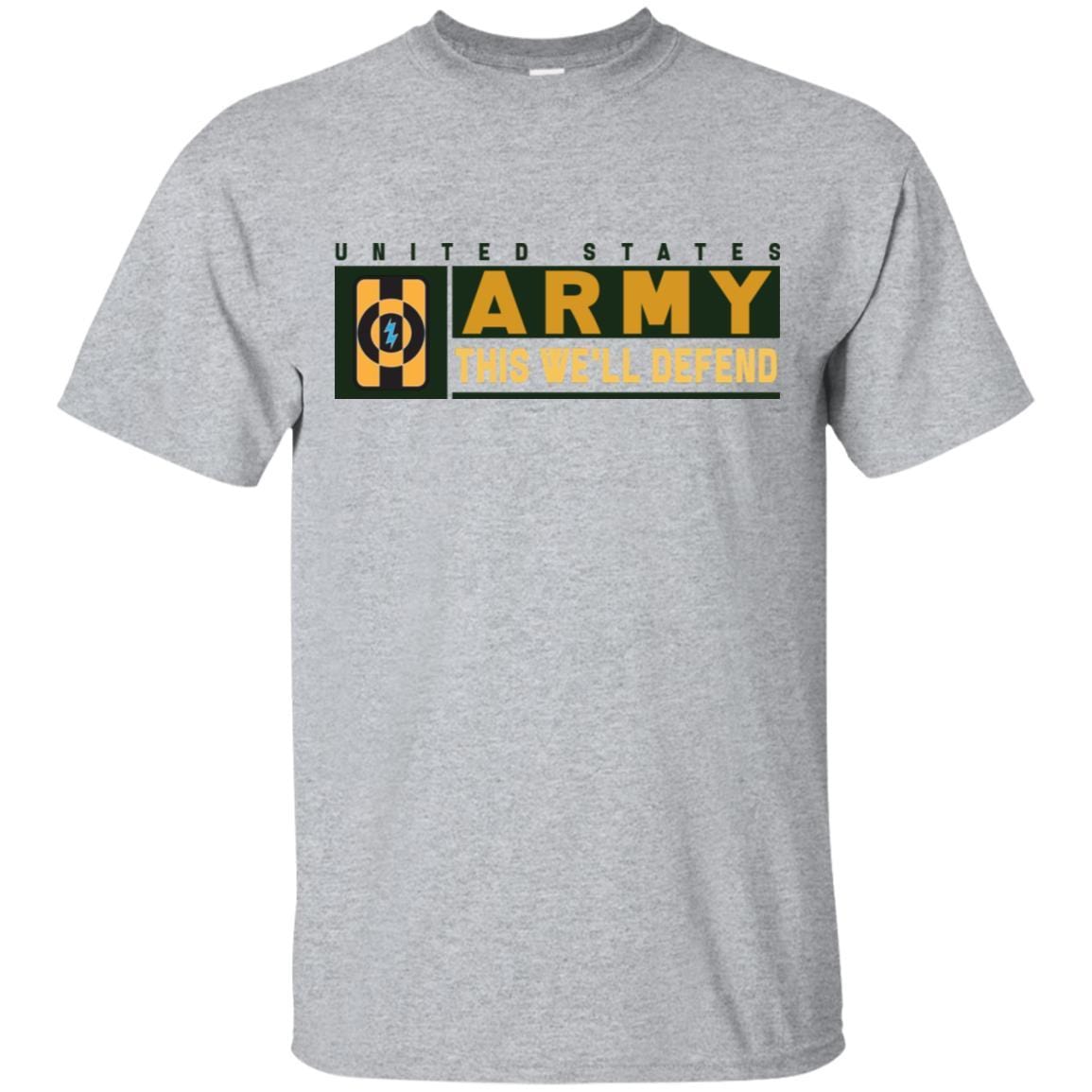 US Army 49TH QUARTERMASTER GROUP- This We'll Defend T-Shirt On Front For Men-TShirt-Army-Veterans Nation