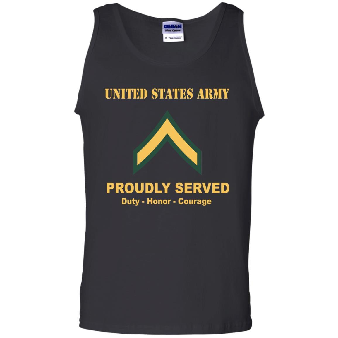Army E-2 PV2 E2 Private Second Class Ranks Men Front Shirt US Army Rank-TShirt-Army-Veterans Nation