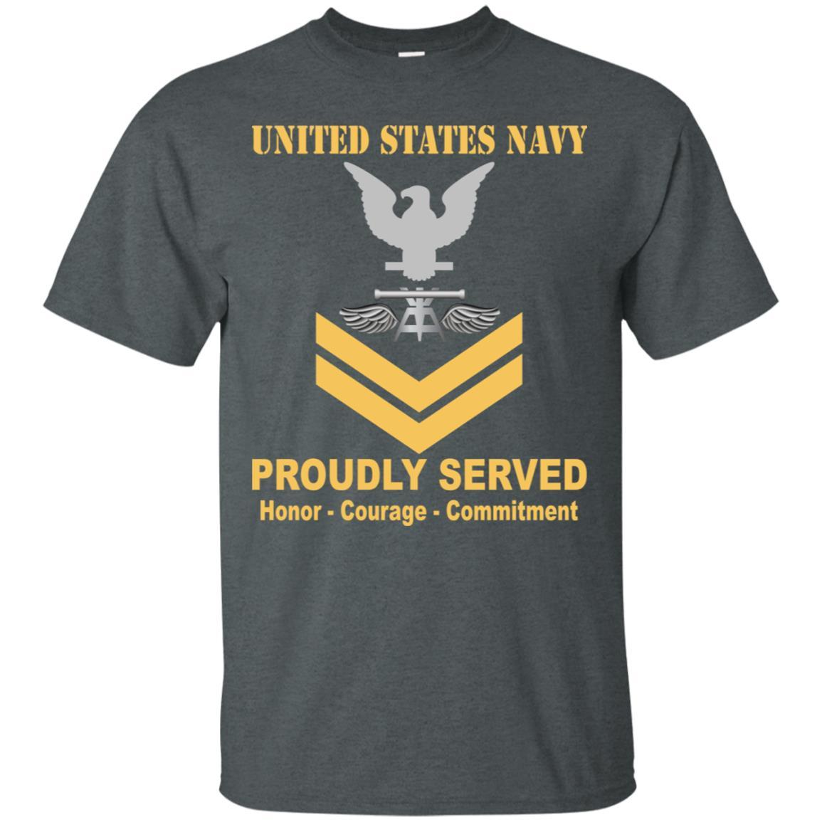 Navy Aviation Fire Control Tech Navy AQ E-5 Rating Badges Proudly Served T-Shirt For Men On Front-TShirt-Navy-Veterans Nation