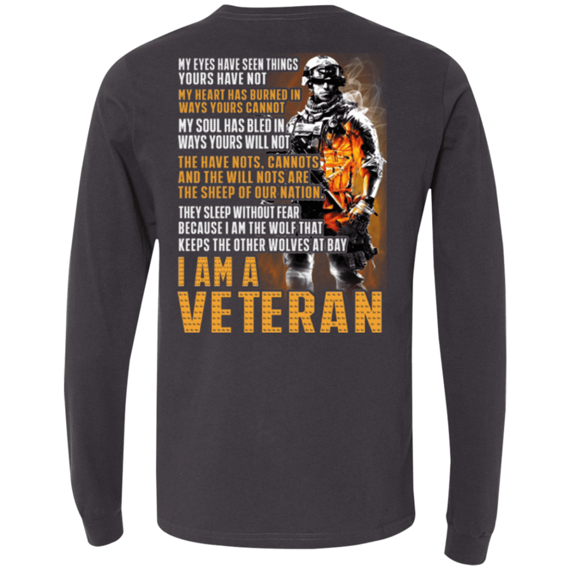 Military T-Shirt "I Am A Veteran"-TShirt-General-Veterans Nation