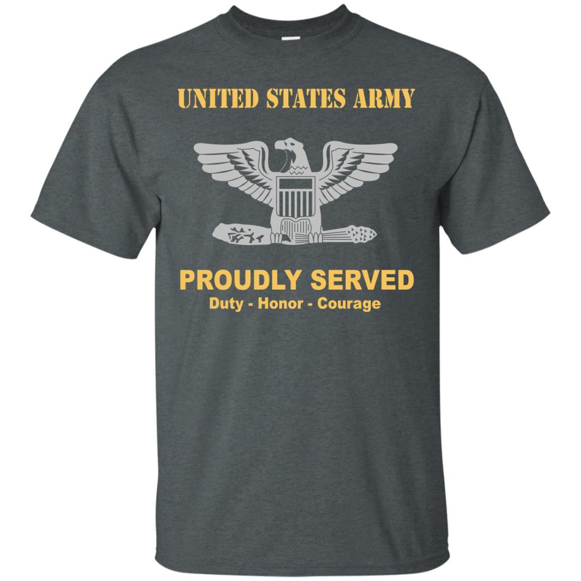US Army O-6 Colonel O6 COL Field Officer Ranks Men Front Shirt US Army-TShirt-Army-Veterans Nation
