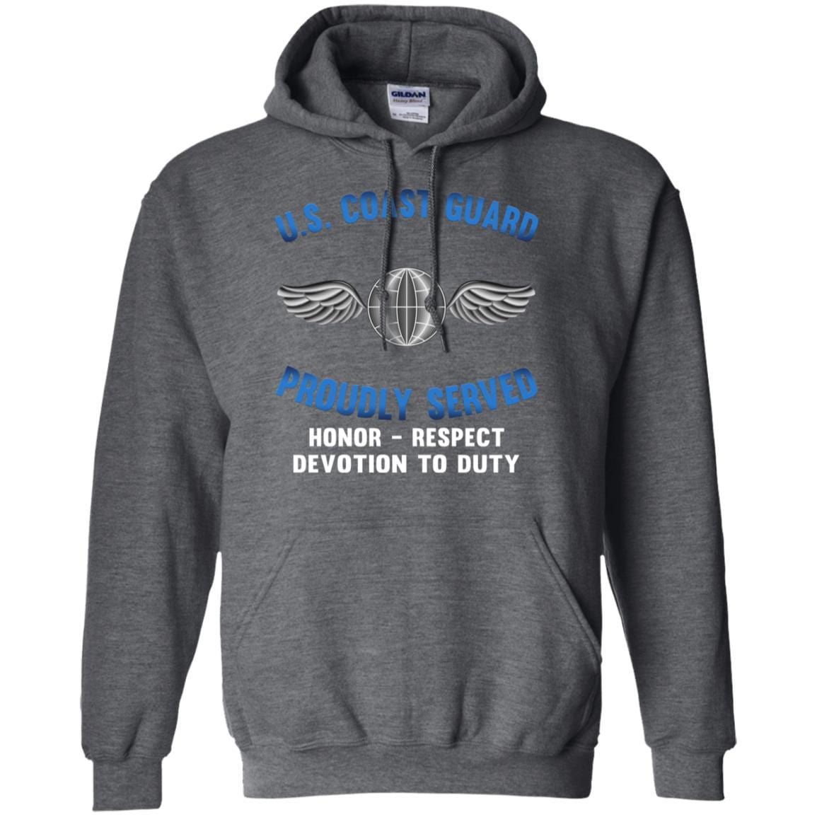 US Coast Guard Aviation Electricians Mate AE Logo Proudly Served T-Shirt For Men On Front-TShirt-USCG-Veterans Nation